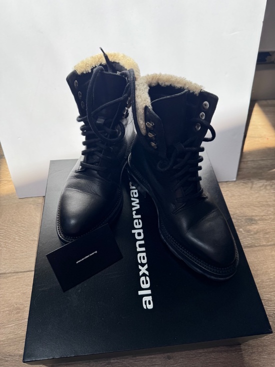 Leather boots Alexander Wang Black size 39 EU in Leather  Alexander Wang boots